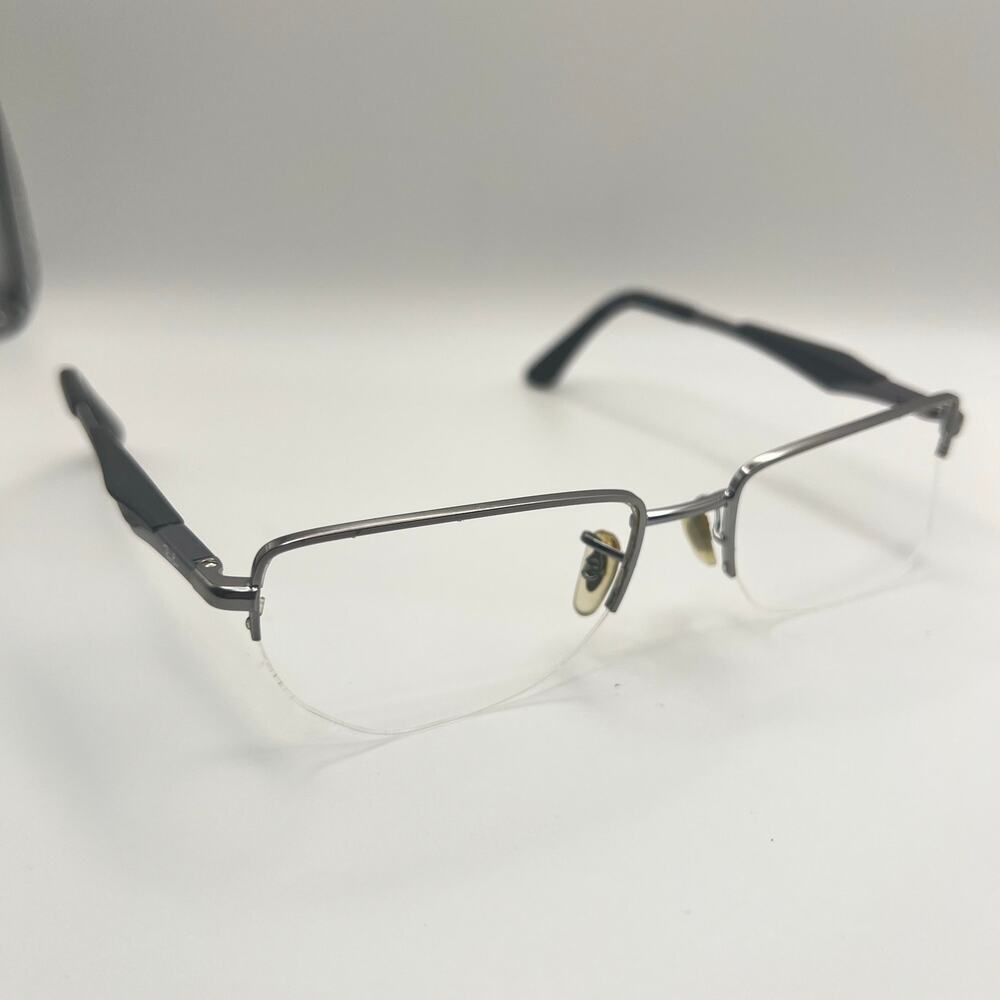 Ray-Ban RB6285 2502 Eyeglasses Silver Frames Only Half Rim 53-18-140 Flex Hinge